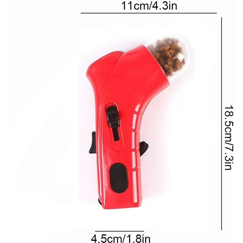 Pet Dog Cat Treat Launcher Snack Catapult Feeder Interactive Training Toy Outdoor Portable Pet Playing Supplies