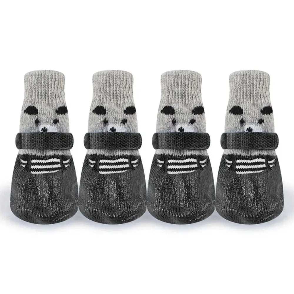 Pet Dog Shoes Waterproof Warm Dog Boots Non Slip Paw Protector Shoes for Small Dogs Cats Outdoor Walking Daily Wear Pet Footwear