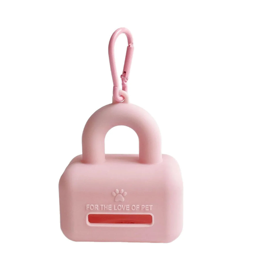 Silicone Pet Waste Bag Dispenser Portable Dog Poop Bag Holder for Outdoor Walking Cleaning Supplies