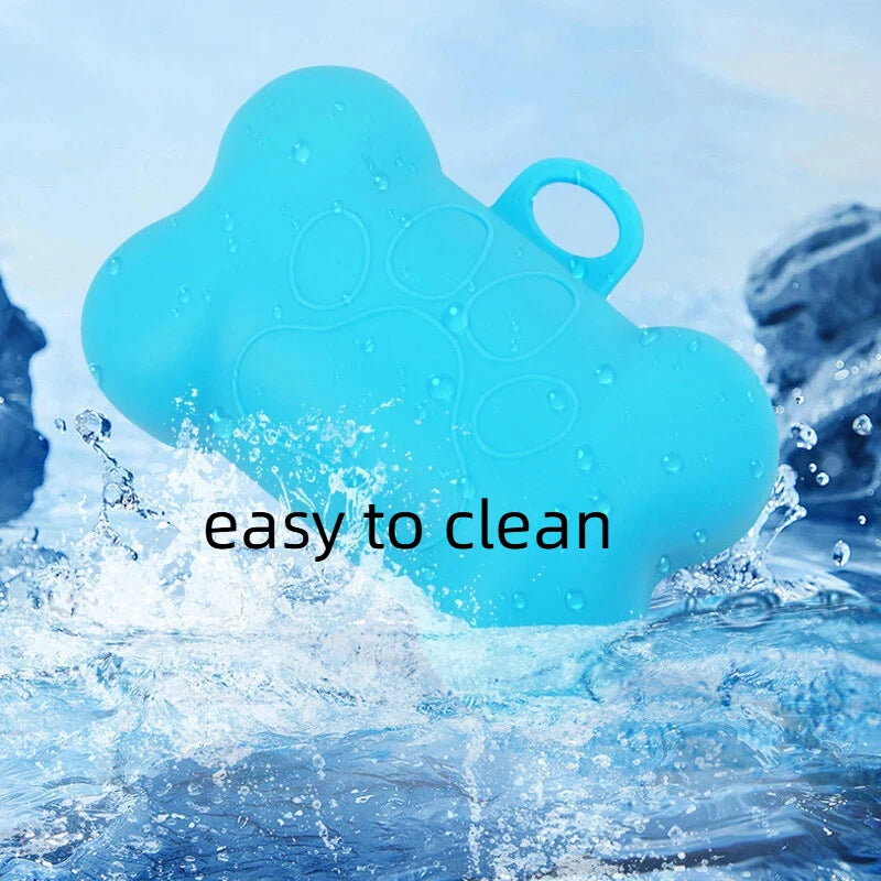Bone Shaped Silicone Pet Garbage Bag Dispenser Portable Dog Poop Bag Holder Outdoor Animal Waste Collection Pouch Pet Supplies