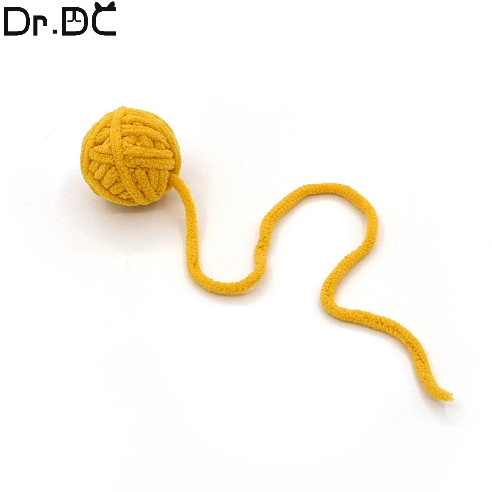 Dr.DC Pet Cat Toys Are Self Entertaining Chew and Tease Cats Toy Balls Colored Wool Dog Supplies Fidget Toy for Cats Accessories
