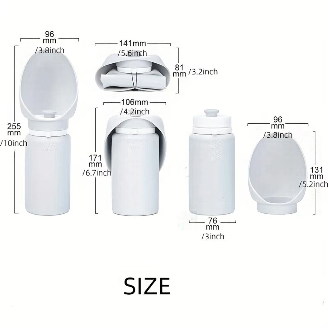 Outdoor Portable Pet Dog Water Bottle, Large Bore Large Capacity Water Bottle Silicone Material, Suitable for Indoor Outdoor