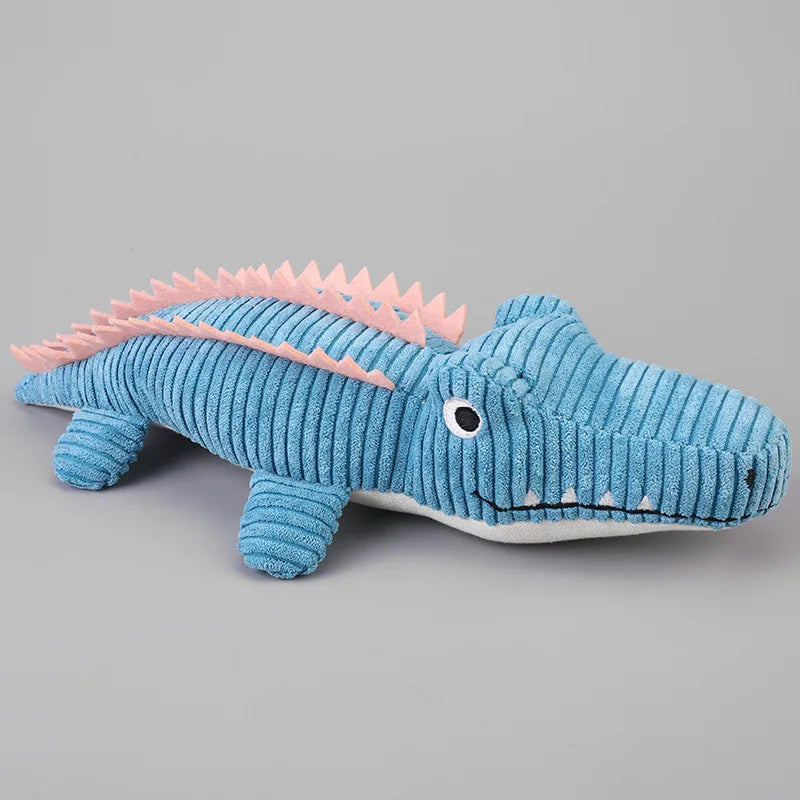 Realistic Crocodile Plush Pet Toys Squeaky Chew Toy for Puppies Boredom Grinding Teeth Interactive Dog Supplies