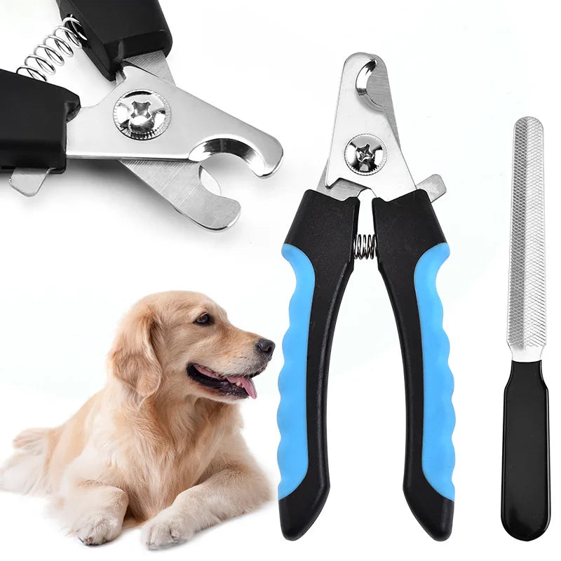 Pet Nail Clippers Pet Dog Cat Grooming Nail Scissors Stainless Steel Straight Handle Clippers Pet Supplies