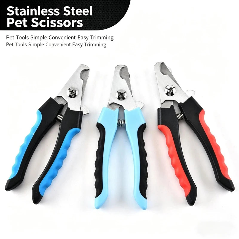 Pet Nail Clippers Pet Dog Cat Grooming Nail Scissors Stainless Steel Straight Handle Clippers Pet Supplies
