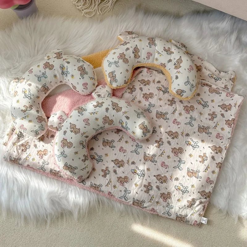 Printed Dog Pillow Cat Sleeping Pillow Pet Bedding Pet Small Pillows Dog Cat Teddy Small and Medium-sized Dog Mattress