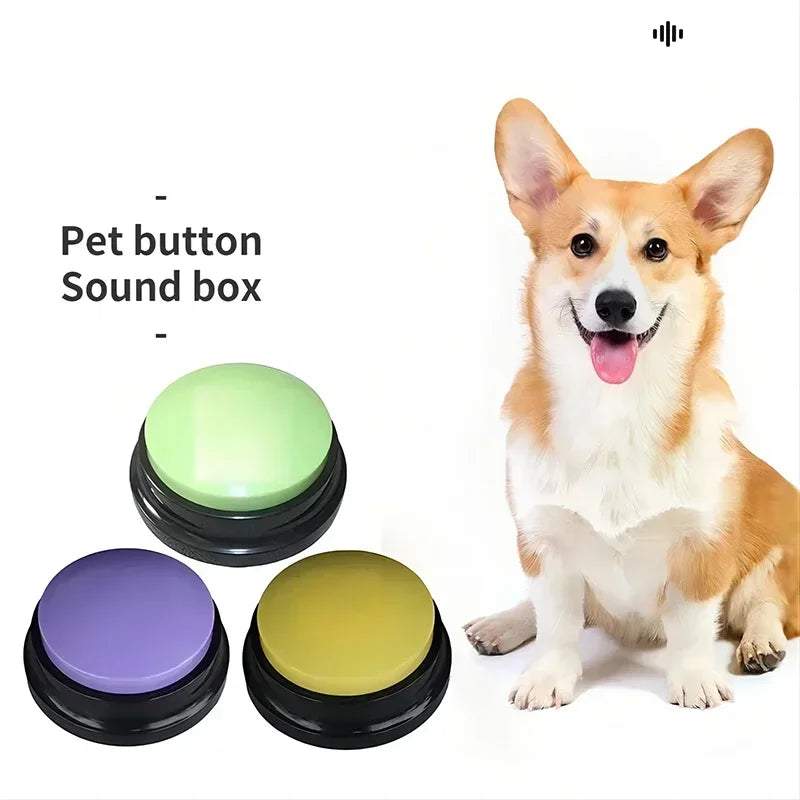 Dog Toys Fun Dogs Can Record Pet Toys Travel Talking Pet Starter Pet Talking Button Portable Cute Pet Training dog toys
